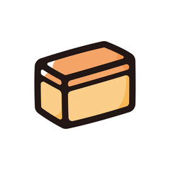 Castella outline icon for graphic design, apps and websites