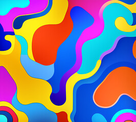 Abstract neon background color led artificial intelligence, bright colorful splashes, modern futuristic texture, canvas for background, Generative AI	