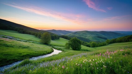 Obraz premium Soft-toned calming background wallpaper HD, offering a tranquil atmosphere and visually soothing effect for your desktop or mobile.