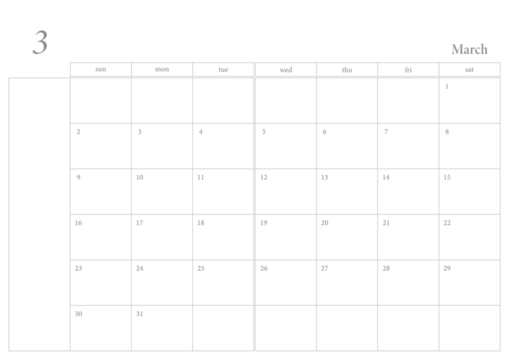 Calendar PNG, 3, March, 2025