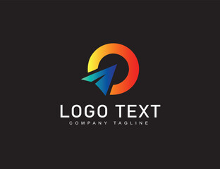 O letter logo template