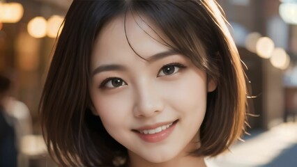 Obraz premium 日本人の若い女性