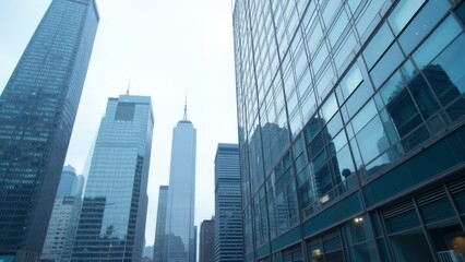 Contemporary Bank Interior with Minimalist Design and Clean Lines