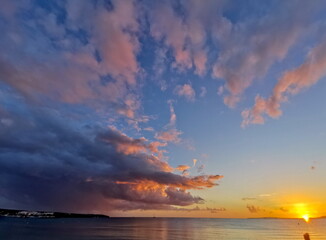 Sonnenuntergang am Mittelmeer