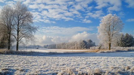 A snowy winter landscape