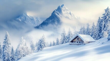 A snowy winter landscape