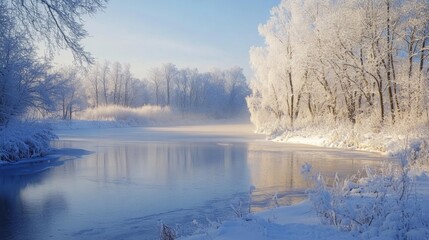 A snowy winter landscape