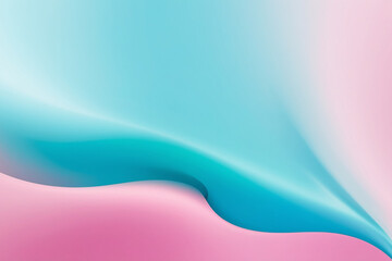 Obraz premium Elegant Gradient Waves of Blue and Pink, created by generative AI