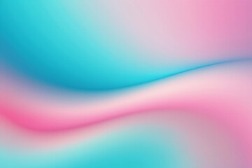 Obraz premium Elegant Gradient Waves of Blue and Pink, created by generative AI