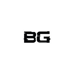 BG monogram logo design letter text name symbol monochrome logotype alphabet character simple logo