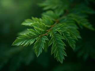 Slow motion shot of fresh aspen leaves