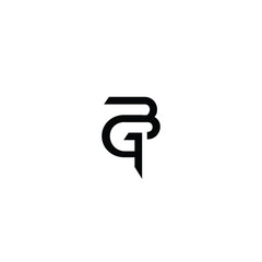 BG monogram logo design letter text name symbol monochrome logotype alphabet character simple logo