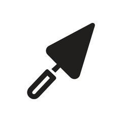 Garden trowel icon on white background