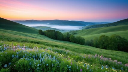 Obraz premium Elegant calming background wallpaper HD, crafted to create a tranquil and harmonious setting on any digital screen