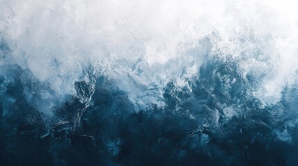 abstract background with strokes of white and blue paint, the colors smoothly merge into one