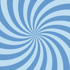 Winter square background with blue stripes. Bright background with abstract rays. Vector illustration. Multicolored colorful spiral wave. Father's day banner template. Flash and explosion of color.