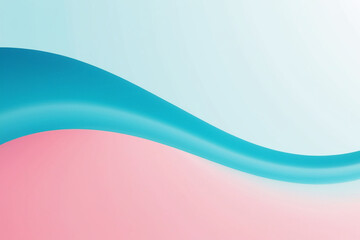 Obraz premium Elegant Gradient Waves of Blue and Pink, created by generative AI