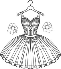 illustration of a dress