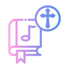 gospel Line Gradient Icon