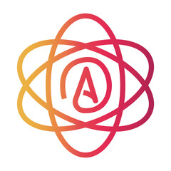 atheism Line Gradient Icon