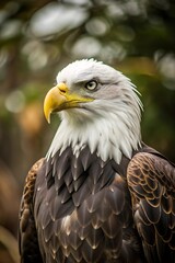 Obraz premium Bald Eagle in Nature Cinematic Photography