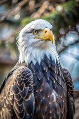 Obraz premium Bald Eagle in Nature Cinematic Photography