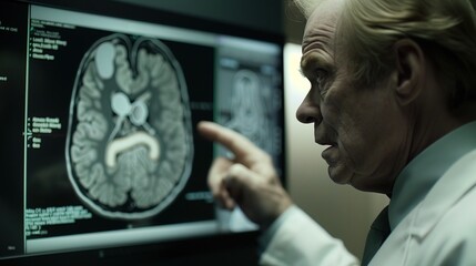 Doctor explaining colon health to patient, using detailed diagram to illustrate key points, emphasizing the importance of preventive care and early detection in medical consultations.