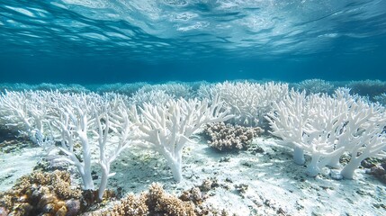 Bleached Coral Reef A Sombre Reminder of Climate Change s Devastating Impact on Marine Ecosystems