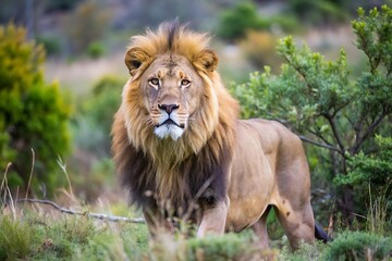 Obraz premium Wild Lion in Nature