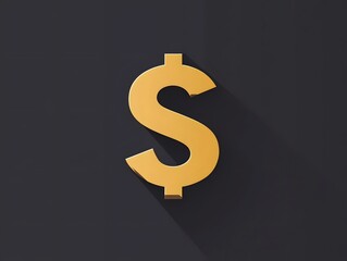 Obraz premium Yellow Dollar Sign Currency Money Cash Banking
