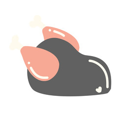 Stickers stamps Thanksgiving season holiday autumn icons symbols 