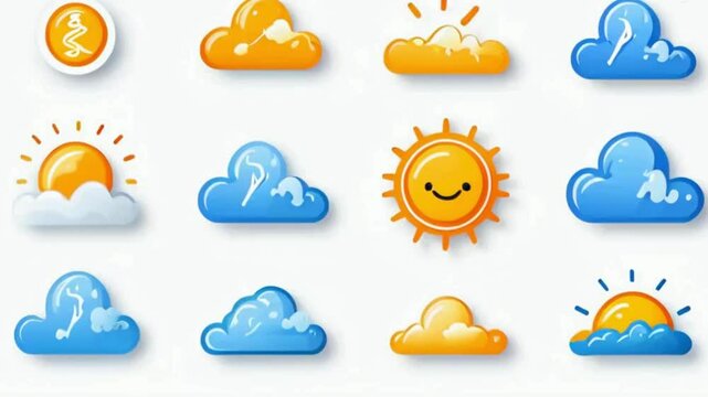 set of icons
