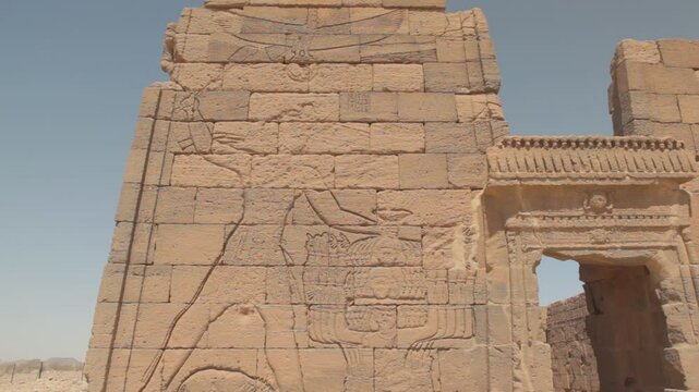 Sudan, Nubia, Naga, relief of queen amanitare