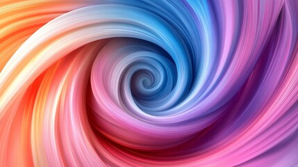 Colorful Swirling Vortex of Vibrant Hues