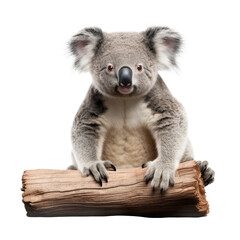 Fototapeta premium cute koala isolated on white.