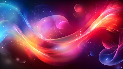 Abstract, colorful background with wavy shapes, creating an artistic and dynamic wallpaper design.