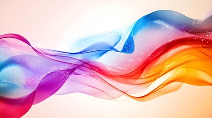 Abstract, colorful background with wavy shapes, creating an artistic and dynamic wallpaper design.