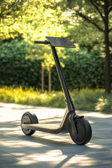 Solar-powered electric scooters for city commuting