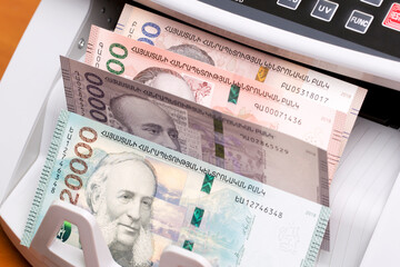 Armenian dram in the counting machine