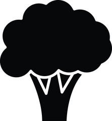 Broccoli vector illustration isolated on white background. Broccoli icon, Broccoli vector illustration