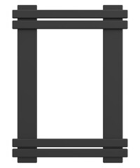 Picture frame. Portrait frame. 3D illustration.