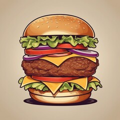 Burger illustration