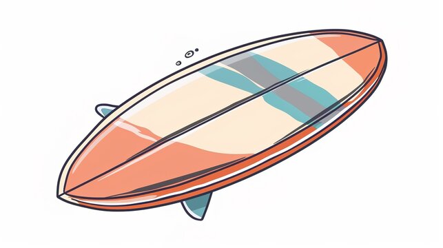 Surfing Cartoon Icon - a fun and energetic design. This icon captures the excitement of surfing with a playful illustration.