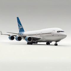 Obraz premium Passenger aircraft isolated on white background with clipping path 