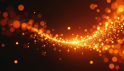 Obraz premium Abstract background with sparkling golden splashes on a dark backdrop, luxurious and dramatic design