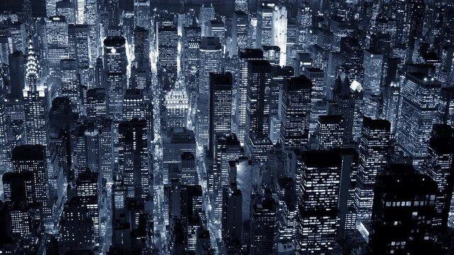 Experience a Stunning Aerial View of a Breathtaking Cityscape at Nighttime and Beyond