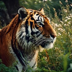 Obraz premium elegant wildlife animal with beautiful background