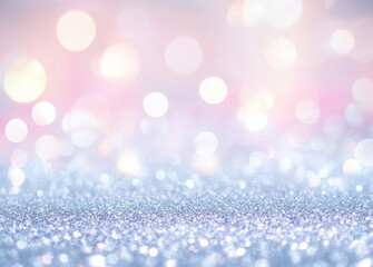 Fototapeta premium beautiful, shimmering background featuring soft bokeh lights in pastel colors, creating dreamy and magical atmosphere. Perfect for festive or celebratory themes