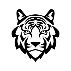 The tiger icon is black, on a white background.