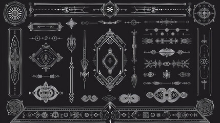 set of elements on blackboard